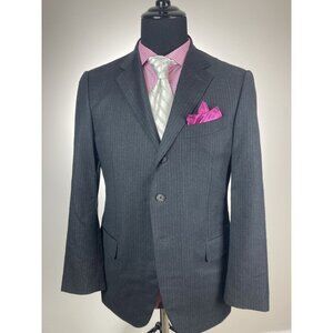 Caruso Dark Gray 3Btn Sport Jacket 40R 40 R *Neiman Marcus*